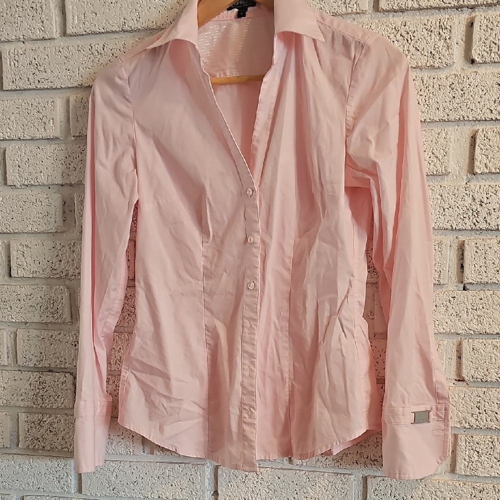 Express Light Pink Button-Down Shirt
